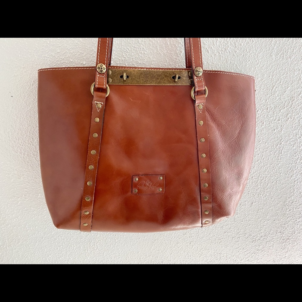 Patricia Nash Cognac Brown Leather Tote